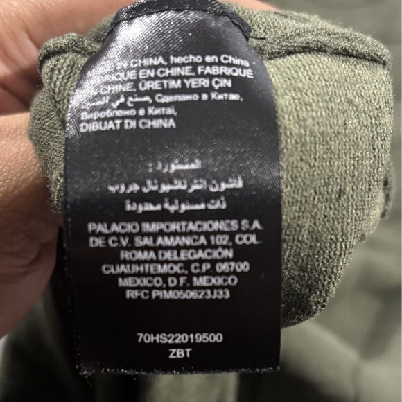 Bebe Dress Womens Green Bandage Stretch Bodycon Knit Sheath 3/4 Sleeve S Flaw - Picture 9 of 10